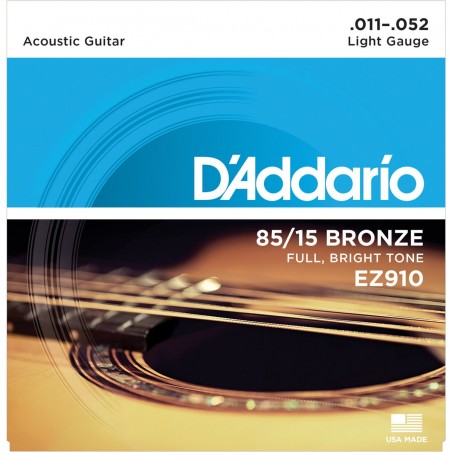 Corzi chitară acustică D'Addario Ez910